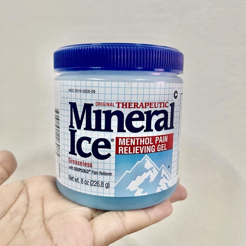 Mineral Ice Menthol Pain Relieving Gel บรรเทาอย่างมีประสิทธิภาพที่ให้ ...