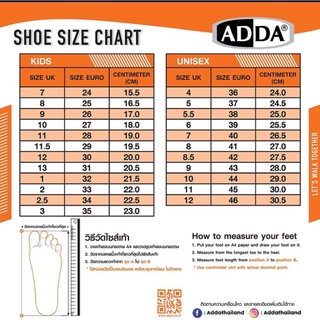 ภาพขนาดย่อของภาพหน้าปกสินค้ารองเท้าADDAรุ่น12y01รองเท้าแตะแบบสวมไซ7-10มีเก็บเงินปลายทาง จากร้าน w390c บน Shopee ภาพที่ 1
