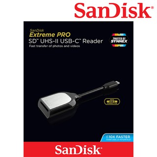 สินค้า SanDisk Extreme PRO SD UHS-II USB Type-C Card Reader (SDDR_409_G46) การ์ดรีดเดอร์ แซนดิส โดย ซินเน็ค ประกัน Synnex 2 ปี