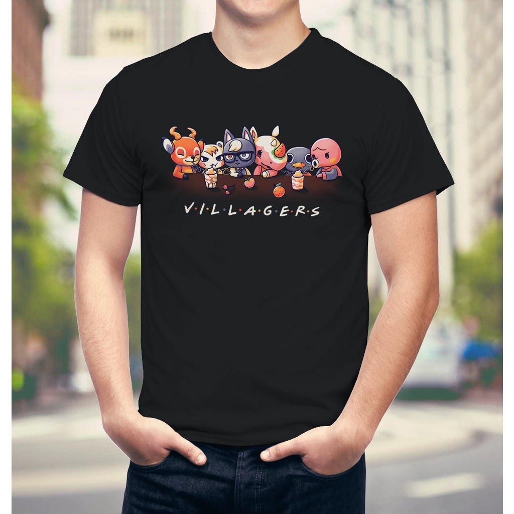 เสื้อยืดโอเวอร์ไซส์เสื้อยืดพิมพ์ลาย-villagers-animal-crossing-marshal-raymond-beau-marina-roald-merengue-tee-ac