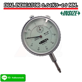 ไดอัลเกจ (Dial Indicator) (2301-10) 0-10มม ความละเอียด 0.01มม ด้านหลังตัวเครื่องเป็นฝาแบบดึง มาตรฐาน DIN 878