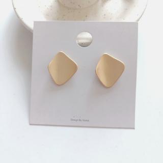 Geometric Metal Gold Women Stud Earrings