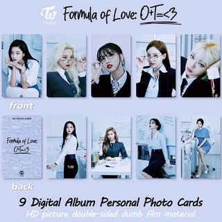 โปสการ์ด อัลบั้มรูปภาพ LOMO card TWICE Formula Of Love 9 ชิ้น ต่อชุด