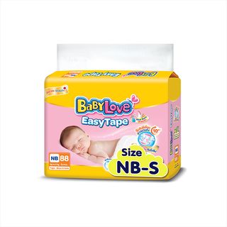 BABYLOVE EASY TAPE ผ้าอ้อมเด็ก เบบี้เลิฟ อีซี่ เทป ขนาดเมก้า ไซส์ NB/S/M/L