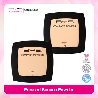 BYS Cosmetics Compact Powder 7 g. แป้งอัดแข็ง เนื้อเนียนละเอียดบางเบา ควบคุมความมันส่วนเกิน