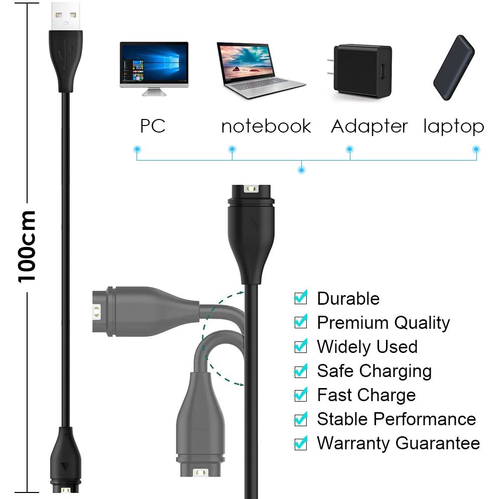 สายชาร์จ-สําหรับ-garmin-fenix-7-7s-7x-garmin-fenix-6-6s-6x-garmin-venu-sq-2-2s-garmin-instinct-2-2s-garmin-vivoactive-3-4-garmin-forerunner-245-55-945-935-45