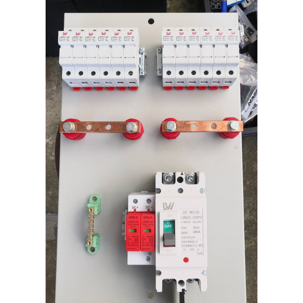DC Combiner Box 6 String for Off grid Inverter ,ตู้ดีซีคอมไบเนอร์ 6 ...