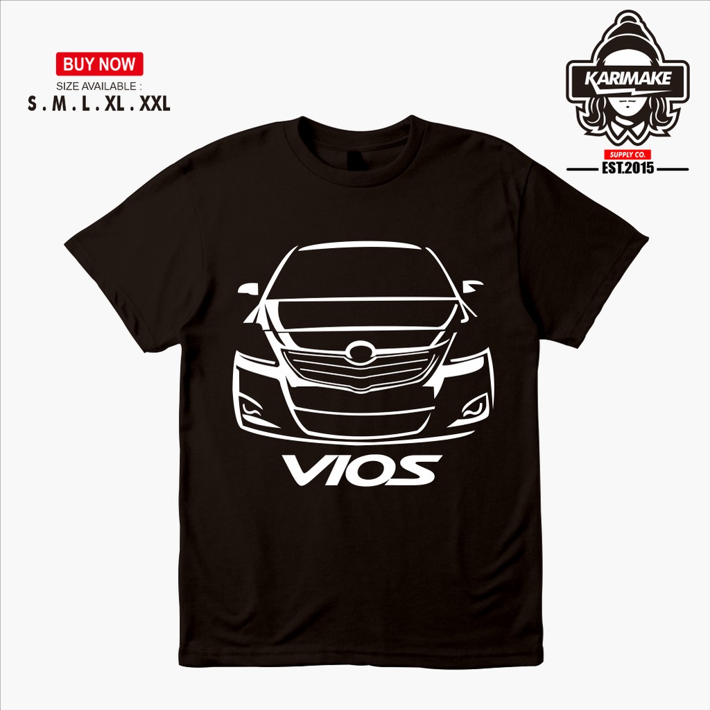 เสื้อยืด-ลายรถยนต์-toyota-vios-รุ่น-2-karimake