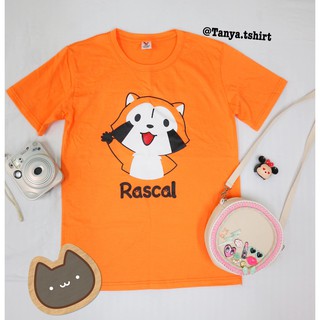 เสื้อยืดลายการ์ตูนแรคคูน Rascal