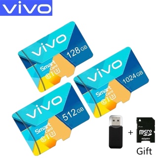 หน่วยความจํา Micro SD XC Microsd C10 512GB 256GB 128GB 1TB ความเร็วสูง สําหรับ vivo