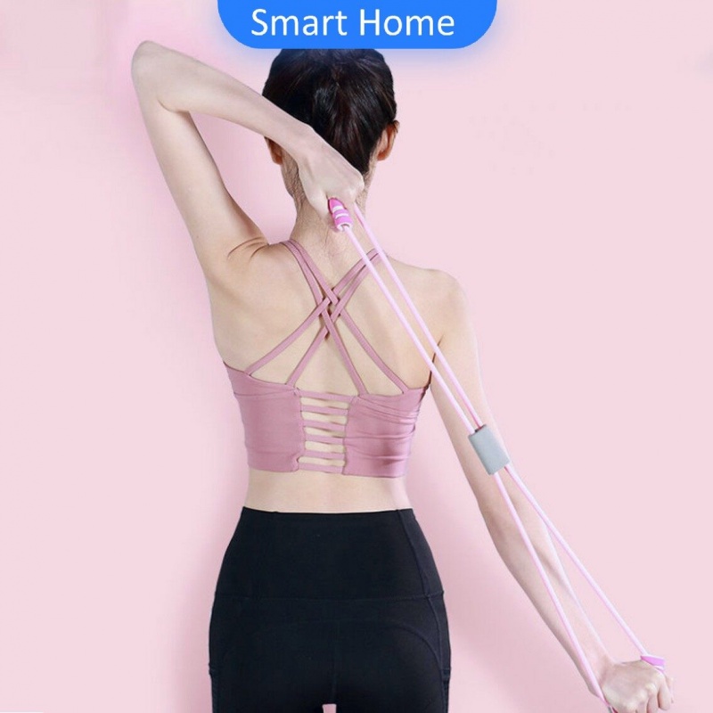 aluminium-ยางยืดเลข-8-บริหารร่างกาย-ผู้เริ่มต้นบริหารกล้ามเนื้อ-หรับออกกำลังกายและ-โยคะ-อุปกรณ์บริหารต้นขา-yoga-8-words-strengt