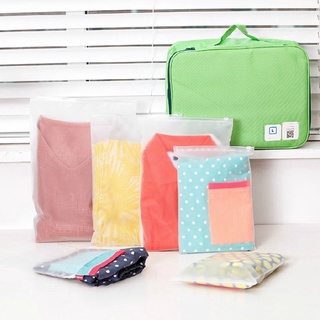 สินค้า Practical Portable Storage Bags Travel Luggage Partition Storage Bags for Clothes and Underwear Packing Organizer Set