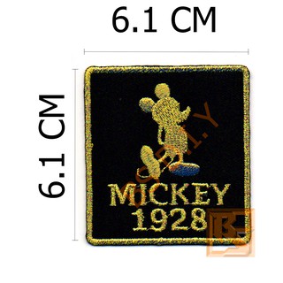 ตัวติดเสื้อ ตัวรีดเสื้อ อาร์ม Armpatch งานปักผ้า ลาย Mickey Mouse มิกกี้​ เม้าท์​