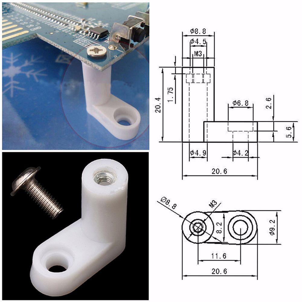 bluevelvet-อุปกรณ์เมาท์ขาตั้งเมนบอร์ด-พลาสติก-pcb-ประเภท-l