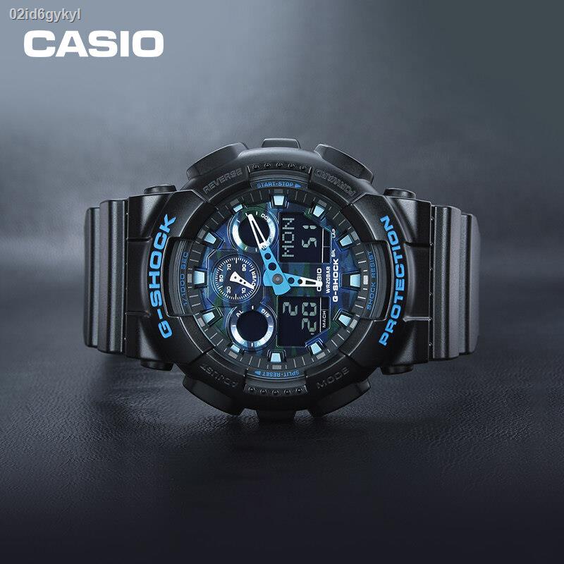 casio-g-shock-นาฬิกาข้อมือผู้ชาย-สายเรซิ่น-รุ่น-ga-100b-4a-สีแดง
