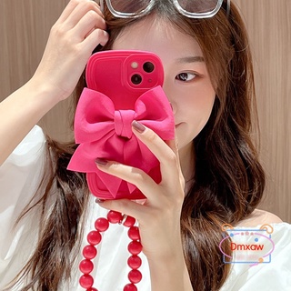 เคสโทรศัพท์มือถือนิ่ม ลายโบว์สีแดง และโบว์กุหลาบ สําหรับ Realme Narzo 50 20 Pro 30A C20 C11 C21Y C25Y C25 C25S C12 C15 7i C17 5 5i 5s C3 6i Reno 8T 5G 3 4G OPPO A1 Pro A91สร้อยข้อมือ แบบเรียบ