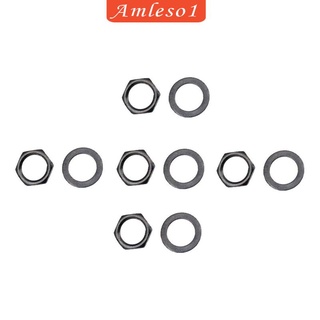 [amleso1] ปะเก็นแหวนรองน็อตกีตาร์ 9.36 มม. 5 ชุด
