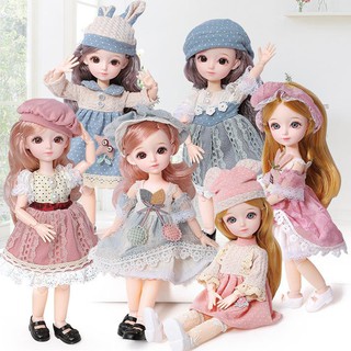 สินค้า 【NEW】dolls Blythe ตุ๊กตา บลายธ์ ตุ๊กตาบลายธ์ เข้ากันได้   ตุ๊กตา บาโบลี่ bjd ของเล่น 23 Ball Joints BJD Girl Doll w/ Clothes Shoes Fashion Dressup Toy Gift