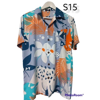 เสื้อฮาวาย S15 (ผ้าสปันเรยอน)