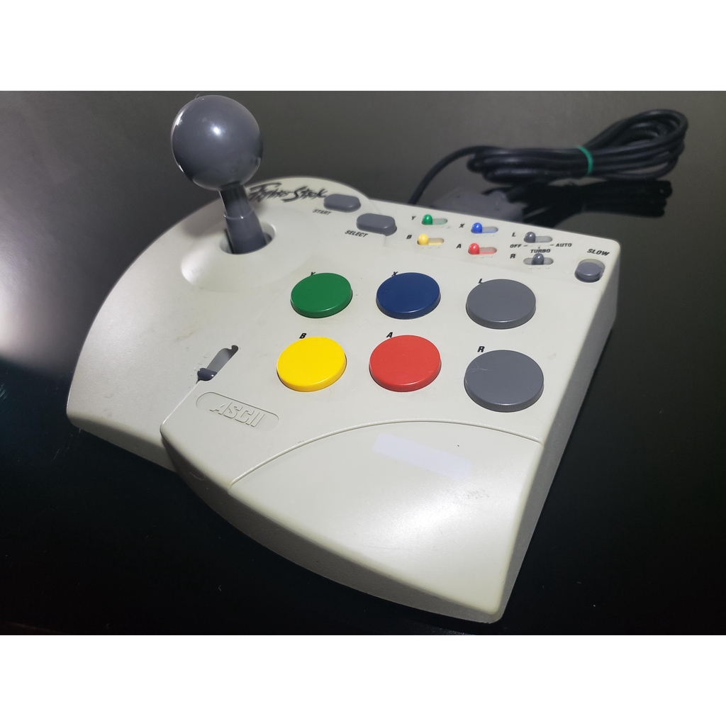 Official ASCII Fighter Stick Arcade Controller for Super Famicom (USED ...