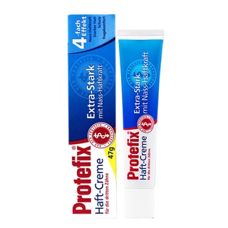 ✳☽✼กาวติดฟันปลอม Protefix นำเข้าจากเยอรมัน ป้องกันการหลุดร่วงของกาวติดถาวร 45ml