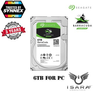 สินค้า SEAGATE BARRACUDA 6TB 3.5\" COMPUTE HDD