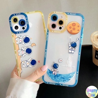 เคสโทรศัพท์มือถือแบบนิ่ม กันรอยเลนส์กล้อง ลายจรวด นักบินอวกาศ ดาว สําหรับ Samsung Galaxy A03 A22 A31 A32 M02 A03S A02S A21S A20S A10S A11 M11 A12 M12 A52S A72 A51 A71 A50S A30S A20 A30 A10