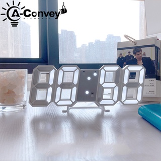 นาฬิกาปลุกดิจิทัล 3D สไตล์นอร์ดิก โมเดิร์น แขวนผนัง นาฬิกาเลื่อนปลุก นาฬิกาตั้งโต๊ะ ปฏิทิน นาฬิกาอิเล็กทรอนิกส์ นาฬิกาดิจิทัล นาฬิกาตั้งโต๊ะ ไฟกลางคืน สําหรับห้องนั่งเล่น
