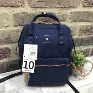 ANELLO RUCKSACK/WATER REPELLENCY PROCESS &amp;10 POCKET สี navy blue