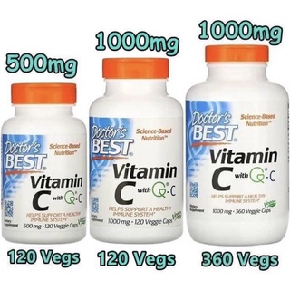 ภาพหน้าปกสินค้า((🍊มีสินค้าพร้อมส่งค่ะ🍊))Doctor\'s Best, Vitamin C with Q-C, 500 และ 1,000 mg, 120 และ 360 Veggie Caps ที่เกี่ยวข้อง