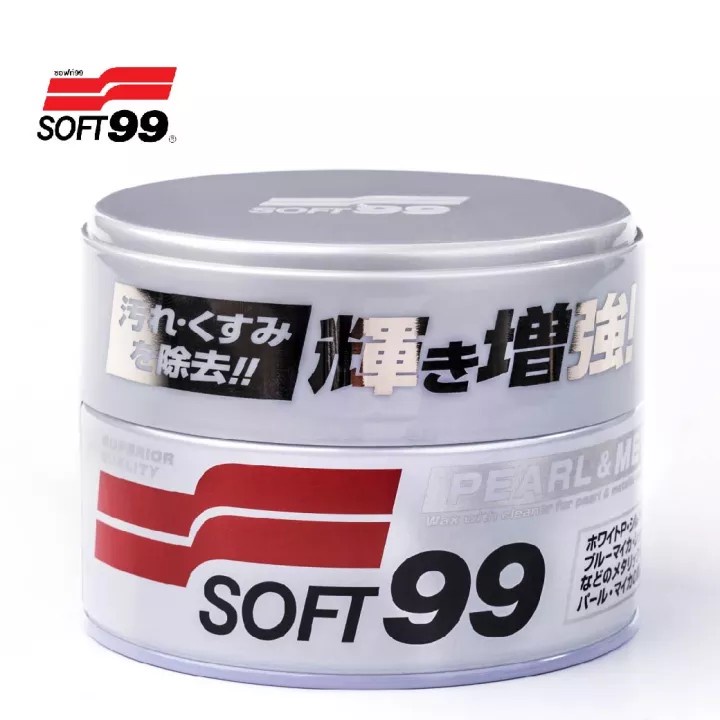 soft99-ครีมเคลือบเงา-wax-pearl-amp-metallic-ผลิตภัณฑ์รองพื้นก่อนเคลือบเงาเป็นสูตรสังเคราะห์-มีกลิ่นหอม-ขนาด320g