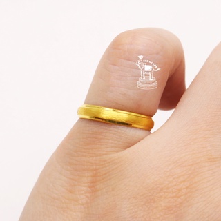 ภาพขนาดย่อของภาพหน้าปกสินค้าแหวนทอง 1 กรัม ทองแท้ 96.5% ลายขอบสายรุ้ง ทองแท้ ขายได้ จำนำได้ มีใบรับประกัน จากร้าน ssbgolds บน Shopee