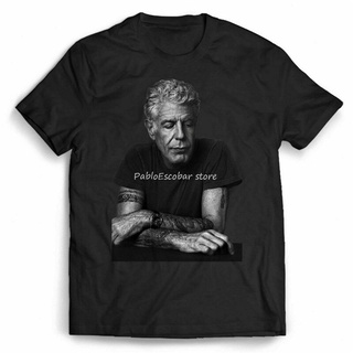 [S-5XL] 【Ins】Gildan เสื้อยืดแขนสั้น ผ้าฝ้าย 100% พิมพ์ลาย Anthony Bourdain Reservations Rip สีดํา แฟชั่นฤดูร้อน สําหรับผ