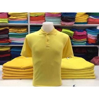 สินค้า POLO คอปก สีเหลือง ทรงมาตรฐาน ช-ญ เนื้อผ้าดี สวมใส่สบาย รับรอง