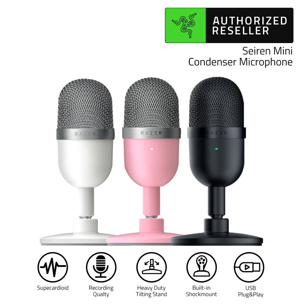 ภาพหน้าปกสินค้าRazer Seiren Mini USB Microphone Condenser Supercardioid Ultra-Compact Streaming Microphone (ไมโครโฟน)