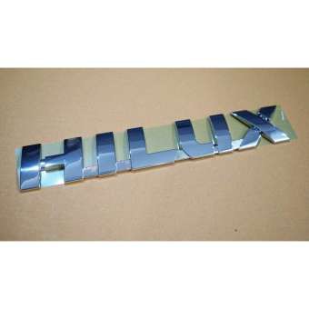 hilux-โครเมี่ยมป้ายโลโก้แท้จากโตโยต้าขนาด21-5x3-5cm