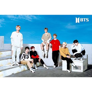 โปสเตอร์ รูปถ่าย บอยแบนด์ เกาหลี BTS Bangtan Boys 방탄소년단 POSTER 24"x35" Inch Korea Boy Band K-pop Hip Hop R&amp;B V2