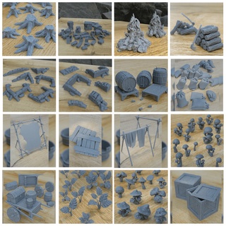 โมเดลประกอบฉาก 1/64 , 1/35 (props model) vertion 01