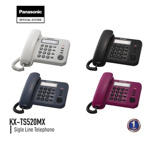 Panasonic Single Line KX-TS520MX โทรศัพท์มีสาย โทรศัพท์สำนักงาน โทรศัพท์บ้าน