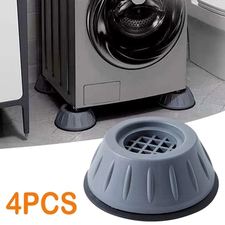 [ Ready Stock ] 4 Pcs/Set Anti-slip Noise Reduction Machine Washing Feet Mats/ Refrigerator Base Anti Vibration Pads/ Universal Furniture Lifting Height Protection Feet Mats