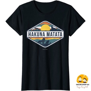 เสื้อยืด พิมพ์ลายดิสนีย์ The Lion King Hakuna Matata Diamond แฟชั่นสําหรับเด็กผู้ชาย และเด็กผู้หญิง