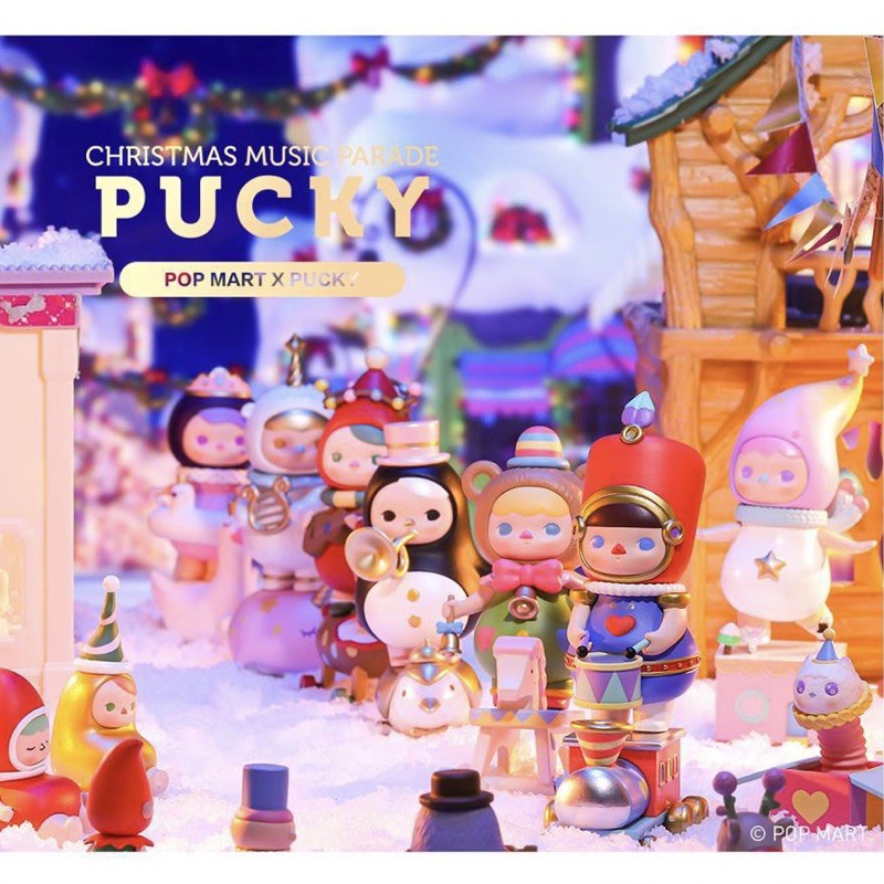 POPMART PUCKY Christmas Music Parade Set by POP MART | Shopee Thailand