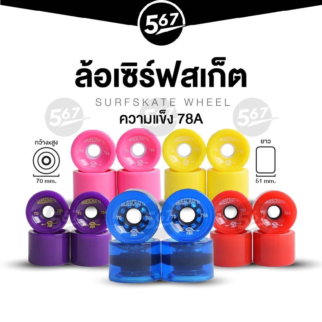 567mall-ล้อสเก็ตบอร์ด-78a-ล้อเซิร์ฟสเก็ต-อะไหล่ล้อสเก็ตบอร์ด-surtskate-wheel