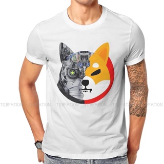 เสื้อยืดผ้าฝ้ายพิมพ์ลาย เสื้อยืด ผ้าฝ้าย พิมพ์ลาย Crypto Shiba Inu Coin Shib Army สไตล์วินเทจ สําหรับผู้ชาย