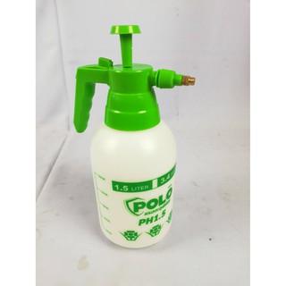 03573 กระบอกฉีดน้ำ​หัวทองเหลือง​ 1.5​ ลิตร​ ยี่ห้อ​โปโล​ รุ่น PH1.5 พลาสติกอย่างดี แข็งแรง ทนทาน และน้ำหนักเบา