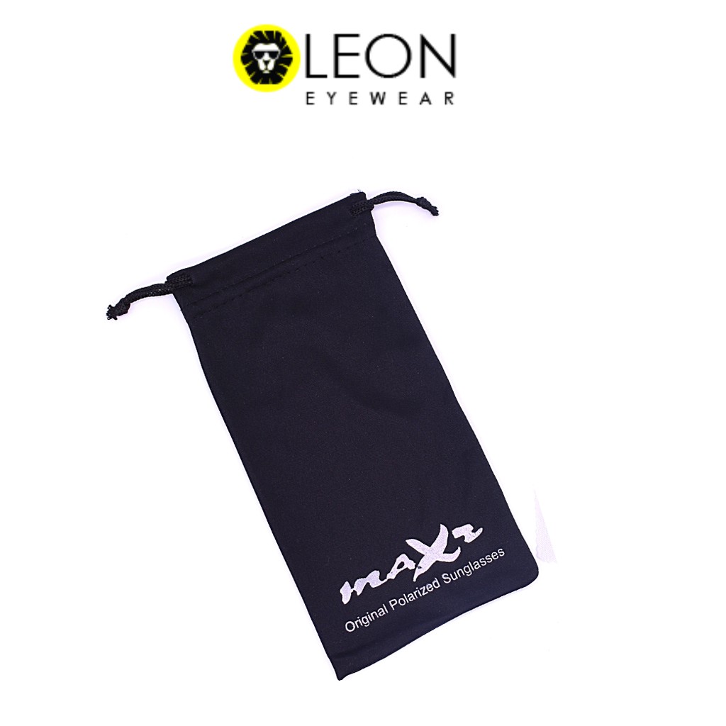 ภาพหน้าปกสินค้าLeon Maxz ถุงผ้าไมโครไฟเบอร์ ถุงผ้าใส่แว่น แบตสำรอง ของเบ็ดเตล็ด สีดำ