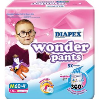 ภาพหน้าปกสินค้าDiapex Wonder Pants ผ้าอ้อมสำเร็จรูป ฉลากไทย ซึ่งคุณอาจชอบราคาและรีวิวของสินค้านี้