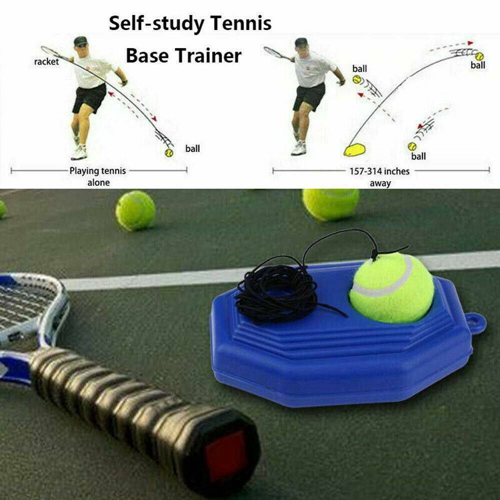 ภาพหน้าปกสินค้าอุปกรณ์ฝึกซ้อมเทนนิสสำหรับผู้เล่นคนเดียว Training ball แท่นฝึกซ้อมเทนนิส ฐุกเทนนิสมีเชือก อุปกรณ์ฝึกเทนนิส ยี่ห้อ จากร้าน g_je99sapf บน Shopee