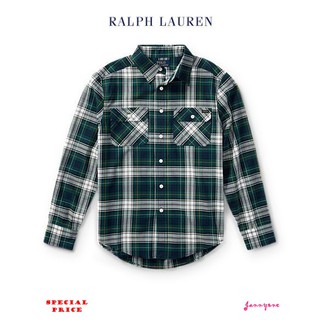 RALPH LAUREN PLAID COTTON TWILL WORKSHIRT