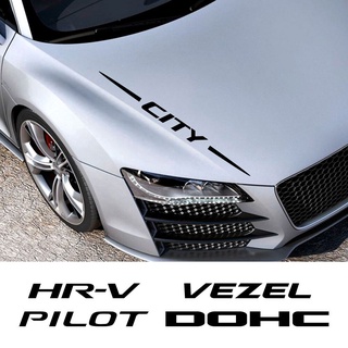 《พร้อมส่ง》สติกเกอร์ฟิล์มไวนิล ลาย ODYSSEY PILOT VEZEL VTEC สําหรับติดตกแต่งรถยนต์ Honda CITY DOHC HR-V LEGEND Modulo 1 ชิ้น